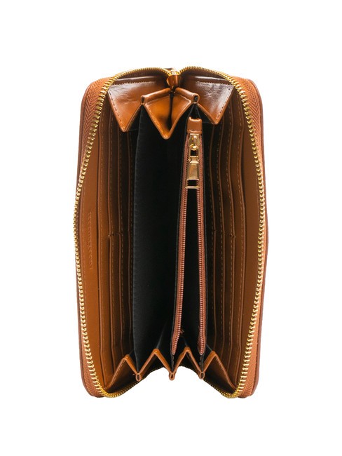 LOLA Fermoar mare &icirc;n jurul portofelului bronzat - Portofele femei