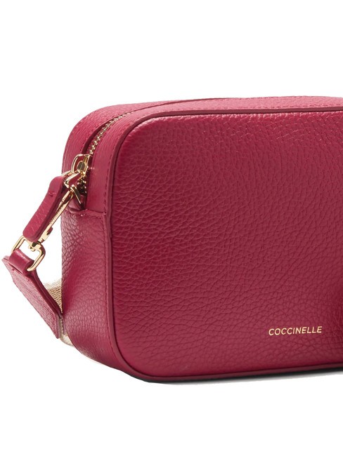 TEBE Geanta de umar din piele texturata sangrie - Genți femei