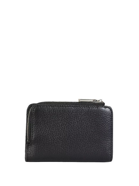 METALLIC SOFT Portofel mic din piele negru - Portofele femei