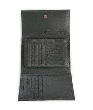 COCCINELLE METALLIC SOFT Portofel dublu din piele ciocanita - Portofele femei