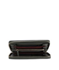 COCCINELLE METALLIC SOFT Portofel din piele texturată cu fermoar - Portofele femei