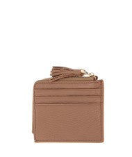 COCCINELLE TASSEL Suport card cu fermoar din piele ciocanita piei - Portofele femei - 2