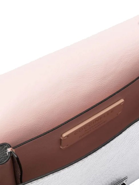 ARLETTIS Mini geanta din piele texturata SILVER - Genți femei