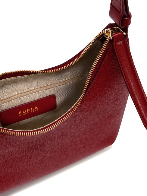 GOCCIA Geanta de umar din piele ciocanita CHERRY d - Genți femei