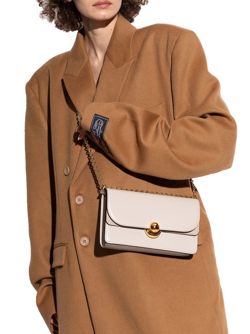 SFERA Geanta de umar, geanta de umar din piele vanilie - Genți femei