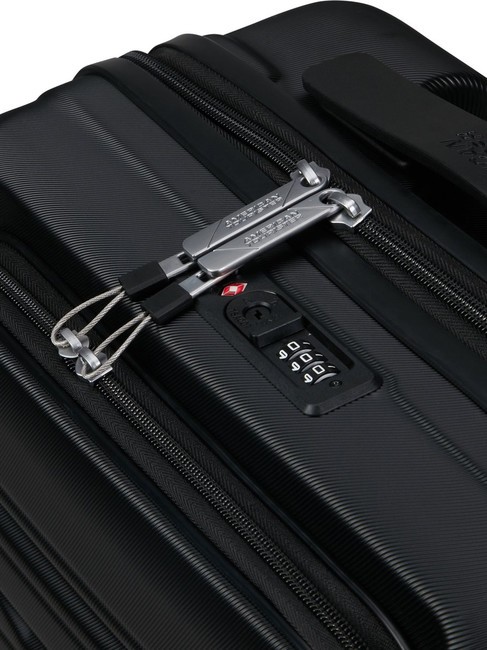 FLASHLINE Cărucior de cabină cu buzunar pentru laptop de 15,6". umbra neagra - Bagaje de mână