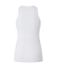 PINKO CALCOLATORE Top cu nervuri alb strălucitor - tricou - 2
