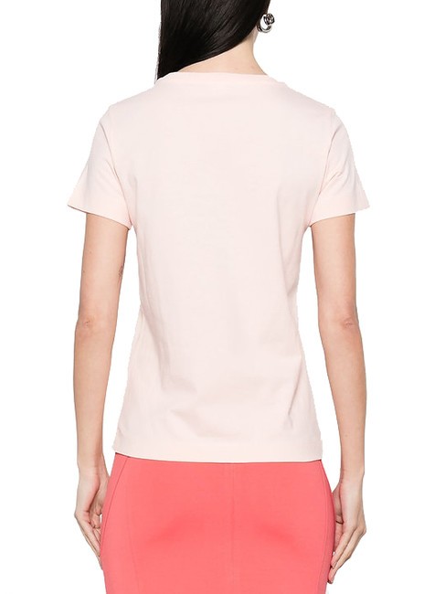 BUSSOLOTTO Tricou cu logo roz-brun pal - tricou