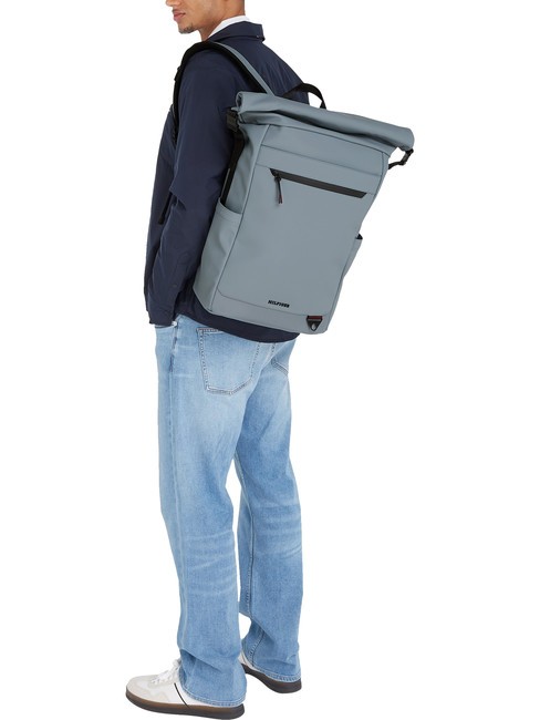 TH SEASONAL Rucsac roll top gudron gri - Rucsacuri pentru laptop