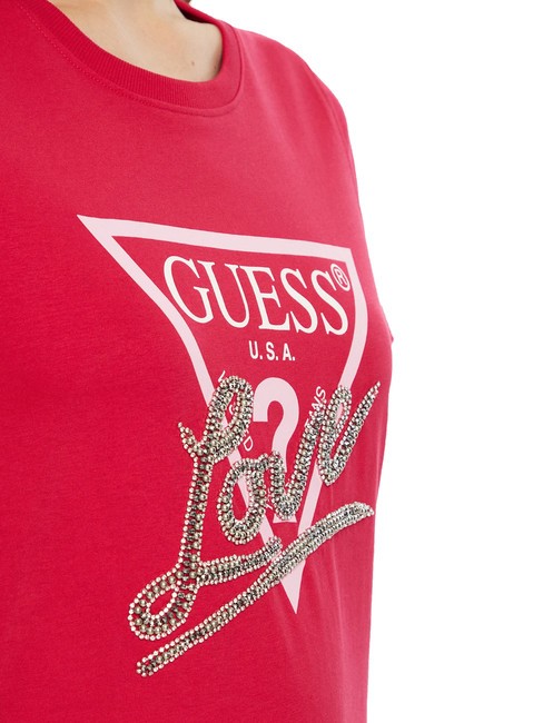 SS CN TRIANGLE LOVE Tricou din bumbac roșu sălbatic - tricou