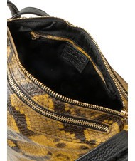 LESAC TRIO Geanta rucsac din piele St python piton maro - Genți femei - 8