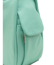 LESAC TRIO Rucsac din piele Nappa verde salvie deschis - Genți femei - 7