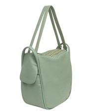LESAC TRIO Rucsac din piele Nappa verde salvie - Genți femei - 3