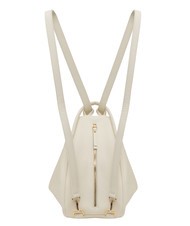 LESAC TRIO  Rucsac din piele ciocanita alb - Genți femei - 2