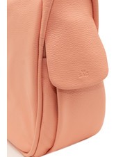 LESAC TRIO  Rucsac din piele ciocanita roz antic - Genți femei - 7