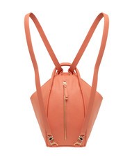 LESAC TRIO  Rucsac din piele ciocanita somon - Genți femei - 2