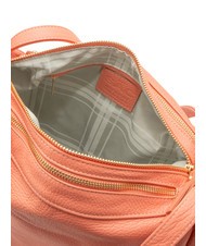 LESAC TRIO  Rucsac din piele ciocanita somon - Genți femei - 8