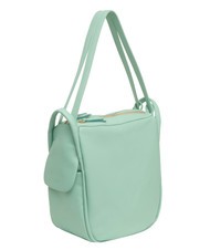 LESAC TRIO  Rucsac din piele ciocanita verde acvatic deschis - Genți femei - 3