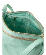 LESAC TRIO  Rucsac din piele ciocanita verde acvatic deschis - Genți femei - 8