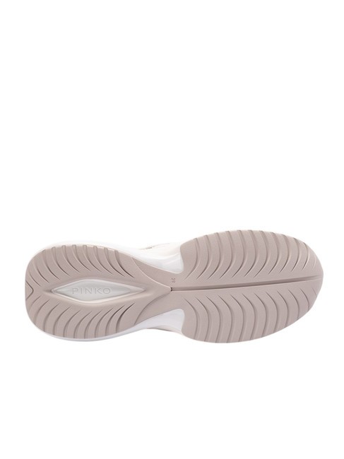 ARIEL Adidași cu detalii în oglindă alb/argintiu - Pantofi femei