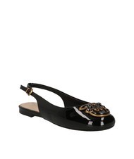 PINKO MAGGY Balerini strălucitori cu sling-back limuzină neagră - Pantofi femei - 3