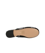 PINKO MAGGY Balerini strălucitori cu sling-back limuzină neagră - Pantofi femei - 7