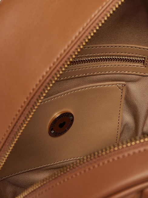 GEOMETRIC Rucsac cu buzunar cămilă - Genți femei