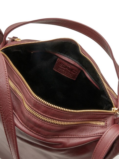 TRIO Rucsac din piele Nappa visiniu închis - Genți femei