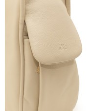LESAC TRIO Rucsac din piele Nappa bej - Genți femei - 7