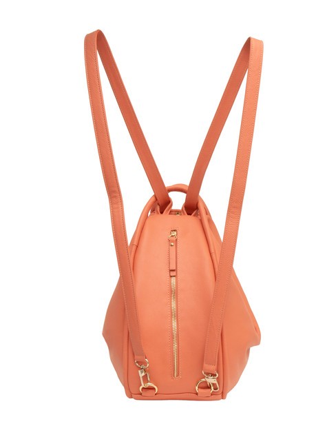 TRIO Rucsac din piele Nappa somon închis - Genți femei