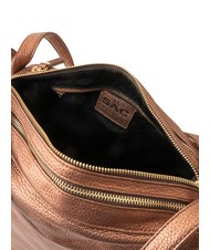 LESAC TRIO Rucsac din piele metalizata bronz - Genți femei - 8