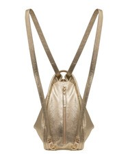 LESAC TRIO Rucsac din piele metalizata aur - Genți femei - 2