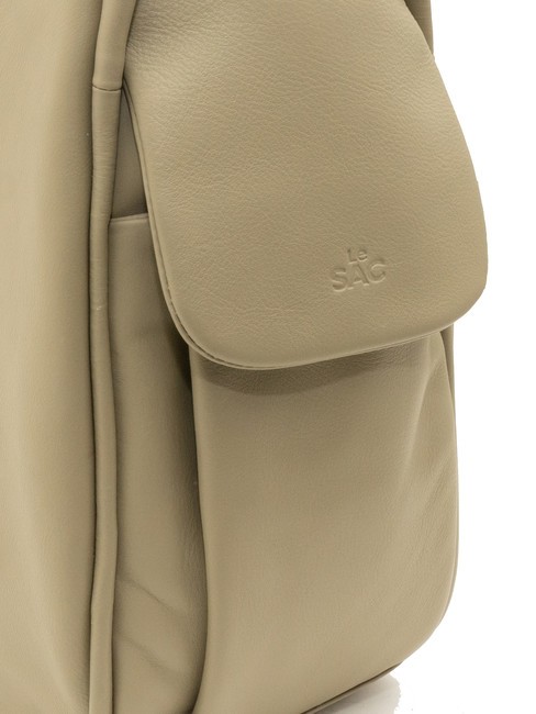 TRIO  Rucsac din piele ciocanita porumbel - Genți femei