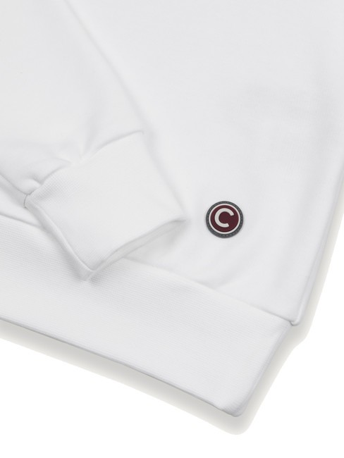 CONNECTIVE Hanorac cu gât crew alb - Hanorace pentru femei