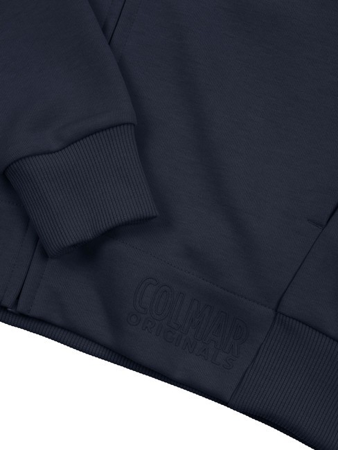 NEW TOPIC Hanorac cu fermoar complet și glugă albastru marin - Hanorace pentru femei