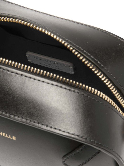 MALETA CALF Geanta mini de umar, din piele negru - Genți femei