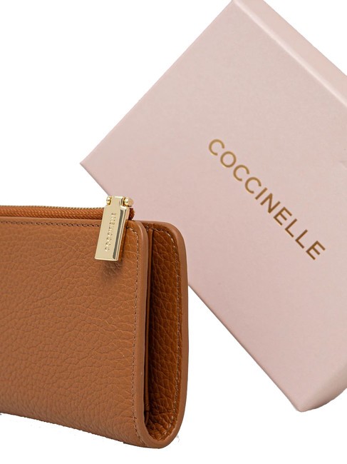 METALLIC SOFT Portofel mic din piele piei - Portofele femei