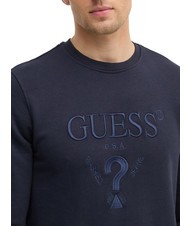 GUESS BEAU Hanorac cu g&acirc;t crew smartblue - hanorace - 3
