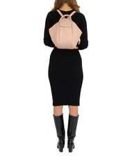 LESAC TRIO  Rucsac din piele ciocanita trandafir - Genți femei - 6