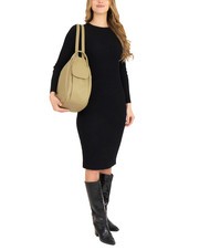 LESAC TRIO  Rucsac din piele ciocanita porumbel - Genți femei - 4