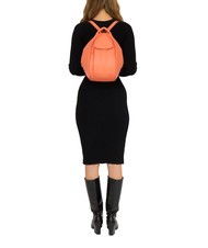 LESAC TRIO Rucsac din piele Nappa somon închis - Genți femei - 5