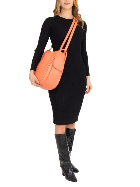 TRIO Rucsac din piele Nappa somon închis - Genți femei