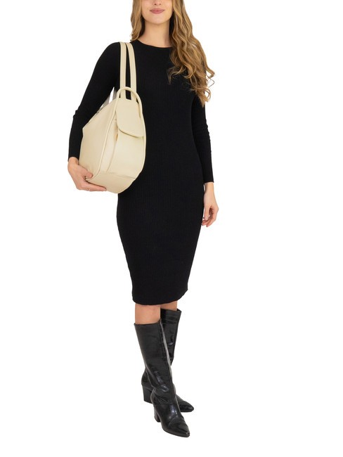 TRIO Rucsac din piele Nappa cremă - Genți femei