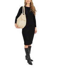 LESAC TRIO Rucsac din piele Nappa cremă - Genți femei - 6