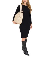 LESAC TRIO Rucsac din piele Nappa bej - Genți femei - 4