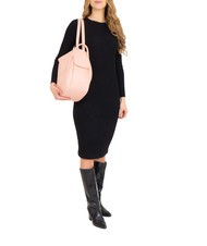 LESAC TRIO Rucsac din piele Nappa roz praf - Genți femei - 4