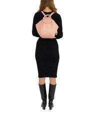 LESAC TRIO Rucsac din piele Nappa roz praf - Genți femei - 5