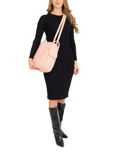 TRIO Rucsac din piele Nappa roz praf - Genți femei