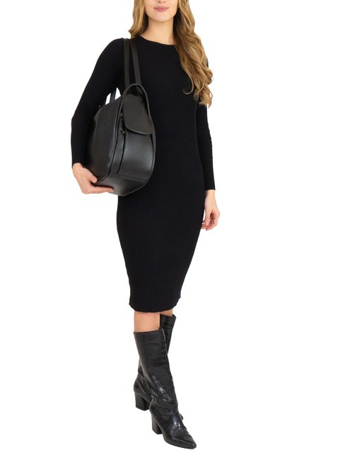 TRIO Rucsac din piele Nappa negru19 - Genți femei