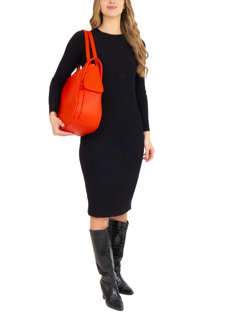 TRIO Rucsac din piele Nappa roșu30 - Genți femei